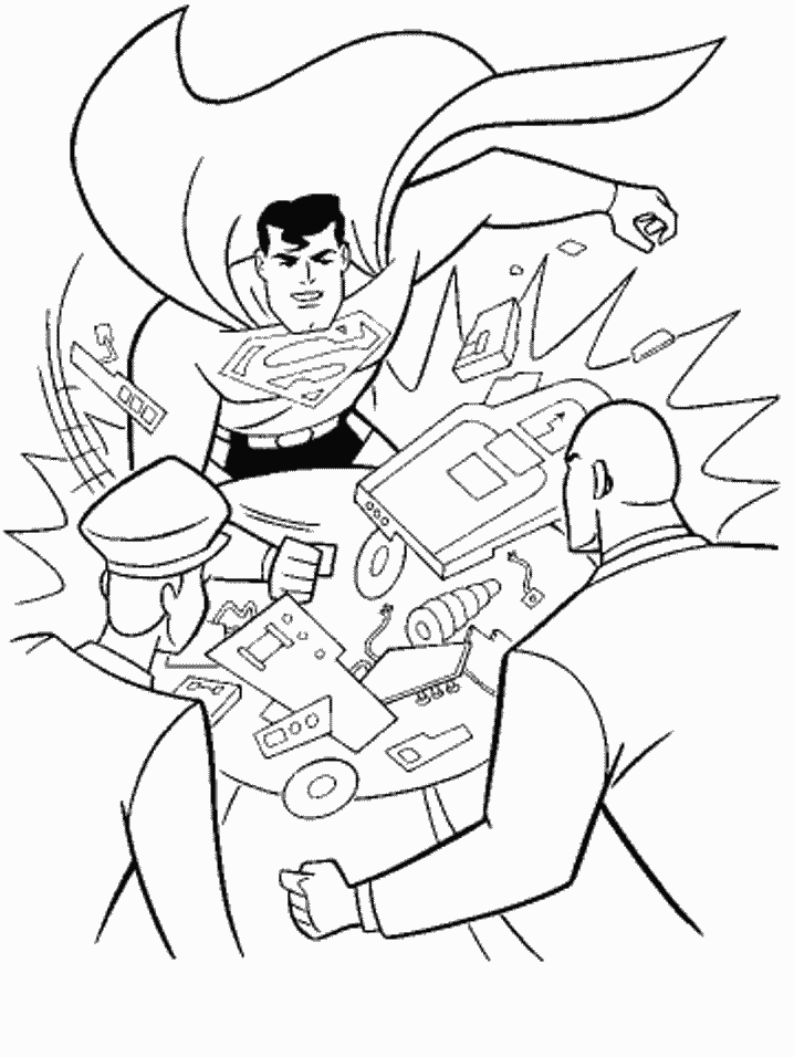 Dessin à colorier: Superman (Super-héros) #83632 - Coloriages à Imprimer Gratuits