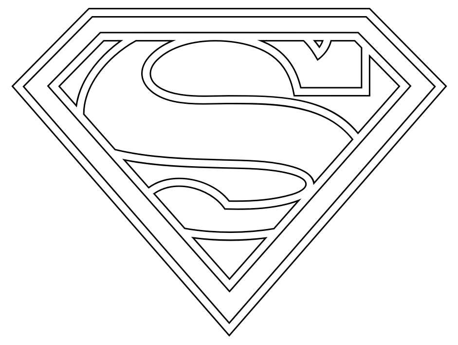 Dessin à colorier: Superman (Super-héros) #83651 - Coloriages à Imprimer Gratuits