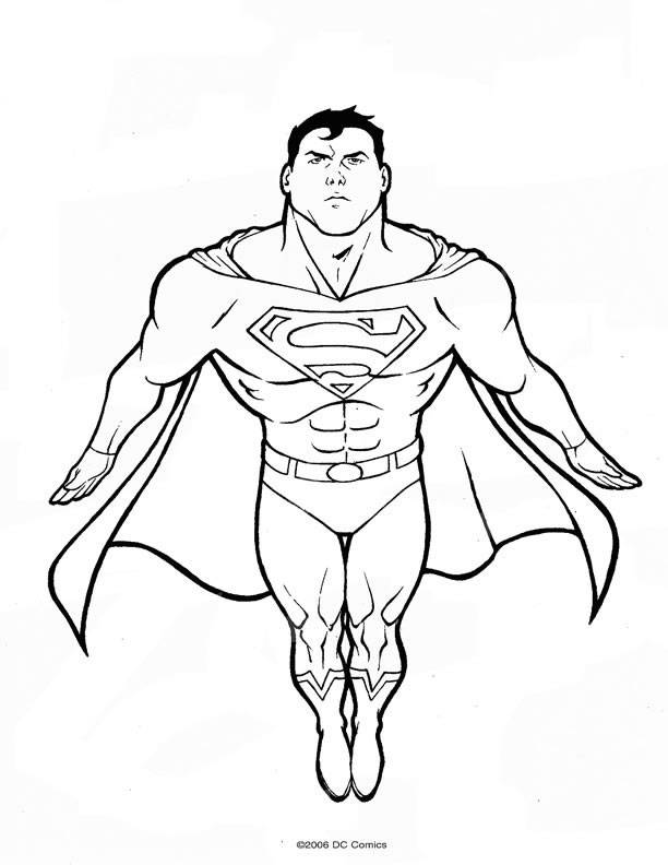 Dessin à colorier: Superman (Super-héros) #83655 - Coloriages à imprimer