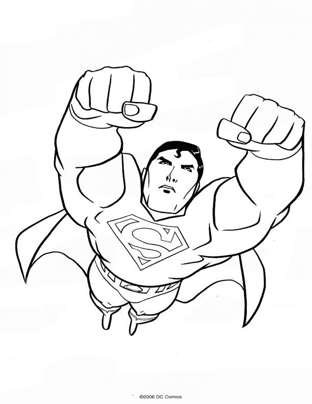 Dessin à colorier: Superman (Super-héros) #83675 - Coloriages à Imprimer Gratuits