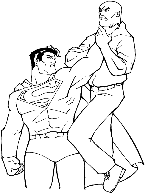 Dessin à colorier: Superman (Super-héros) #83681 - Coloriages à Imprimer Gratuits