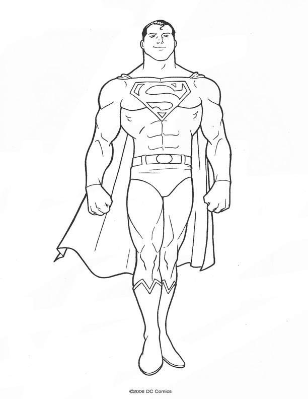 Dessin à colorier: Superman (Super-héros) #83685 - Coloriages à Imprimer Gratuits