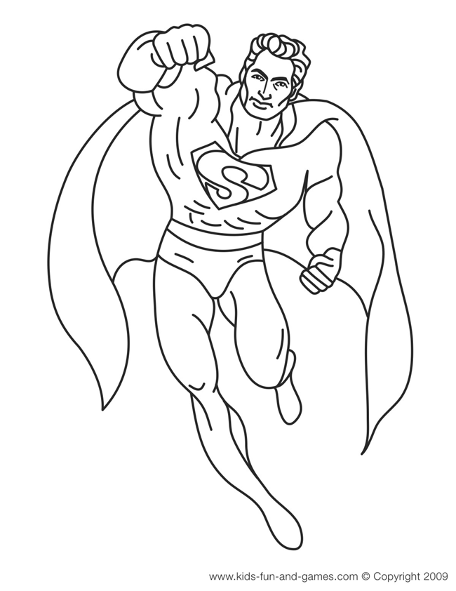 Dessin à colorier: Superman (Super-héros) #83707 - Coloriages à imprimer