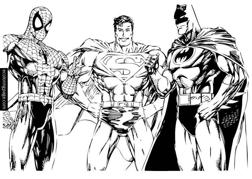 Dessin à colorier: Superman (Super-héros) #83711 - Coloriages à Imprimer Gratuits