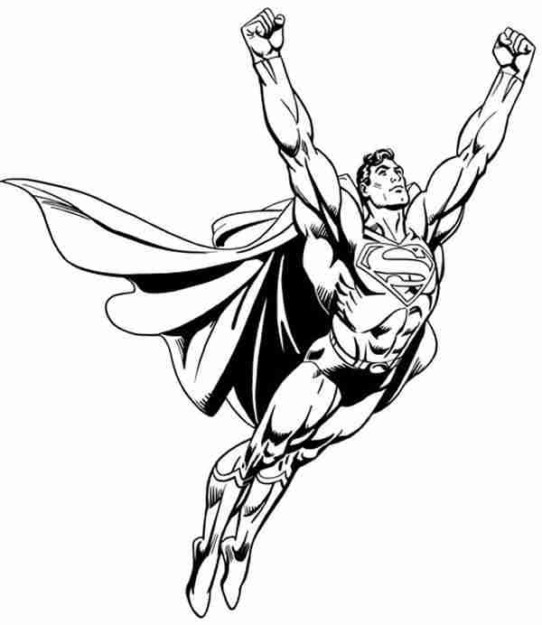 Dessin à colorier: Superman (Super-héros) #83718 - Coloriages à Imprimer Gratuits