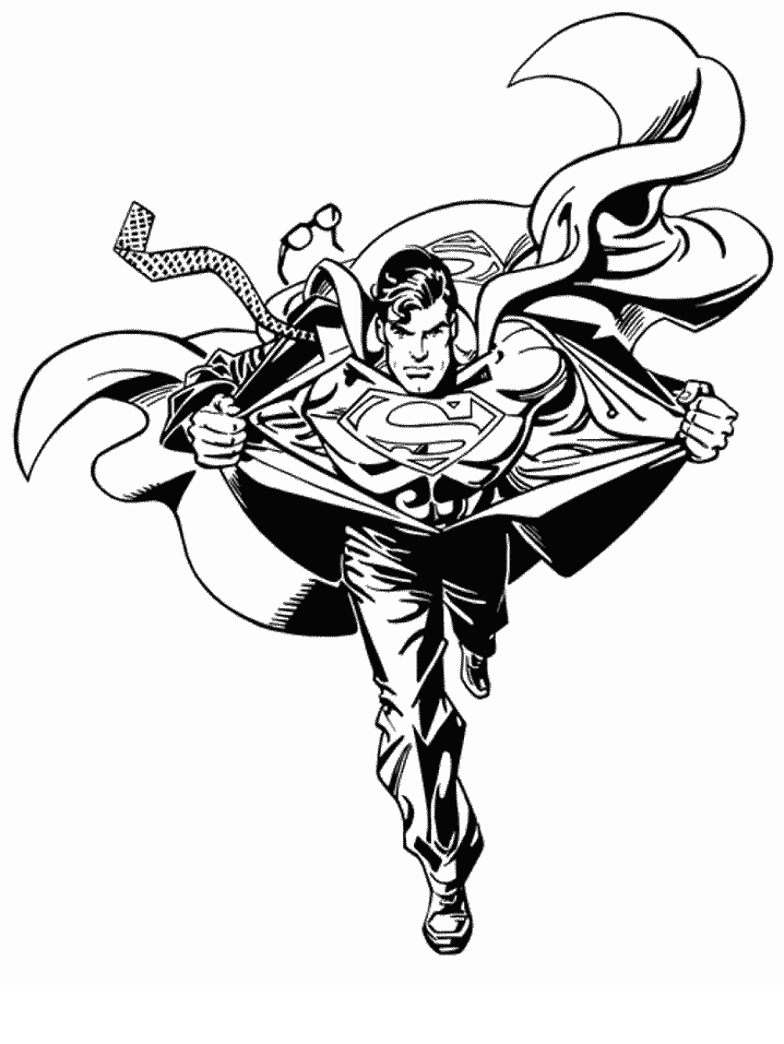 Dessin à colorier: Superman (Super-héros) #83726 - Coloriages à Imprimer Gratuits