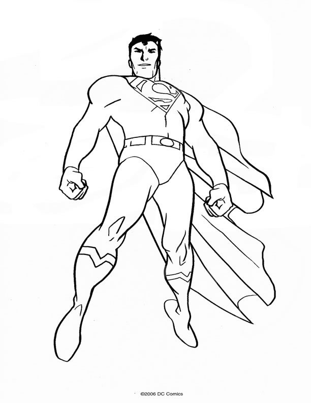 Dessin à colorier: Superman (Super-héros) #83739 - Coloriages à Imprimer Gratuits