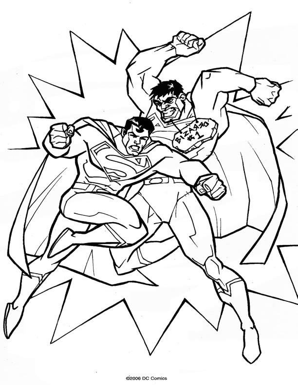 Dessin à colorier: Superman (Super-héros) #83752 - Coloriages à Imprimer Gratuits