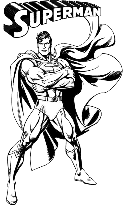 Dessin à colorier: Superman (Super-héros) #83781 - Coloriages à Imprimer Gratuits