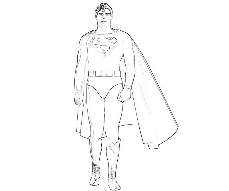 Dessin à colorier: Superman (Super-héros) #83837 - Coloriages à imprimer