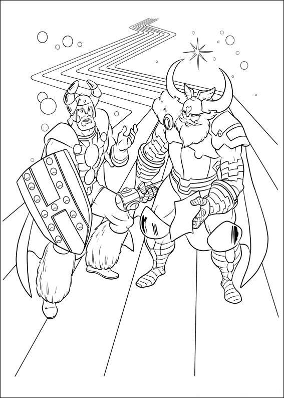 Dessin à colorier: Thor (Super-héros) #75794 - Coloriages à Imprimer Gratuits