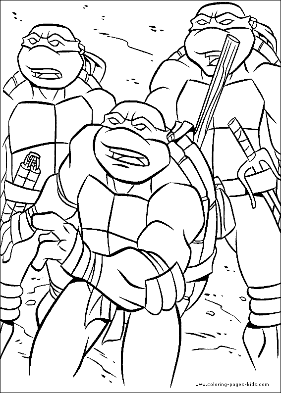 Dessin à colorier: Tortues Ninja (Super-héros) #75360 - Coloriages à Imprimer Gratuits