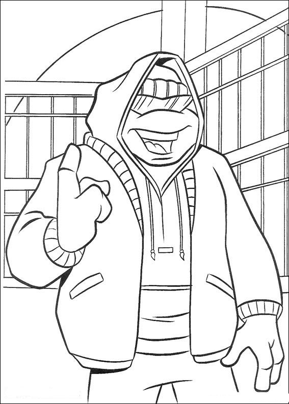 Dessin à colorier: Tortues Ninja (Super-héros) #75434 - Coloriages à Imprimer Gratuits