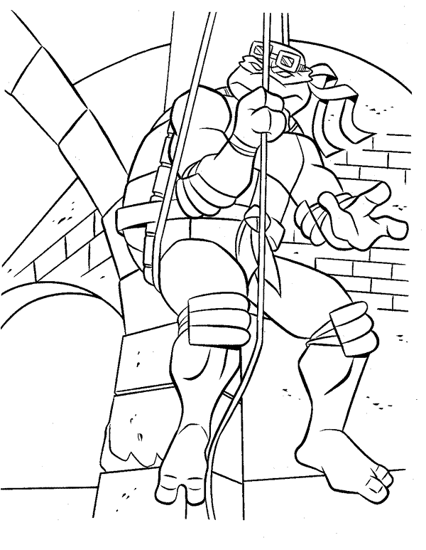 Dessin à colorier: Tortues Ninja (Super-héros) #75465 - Coloriages à Imprimer Gratuits