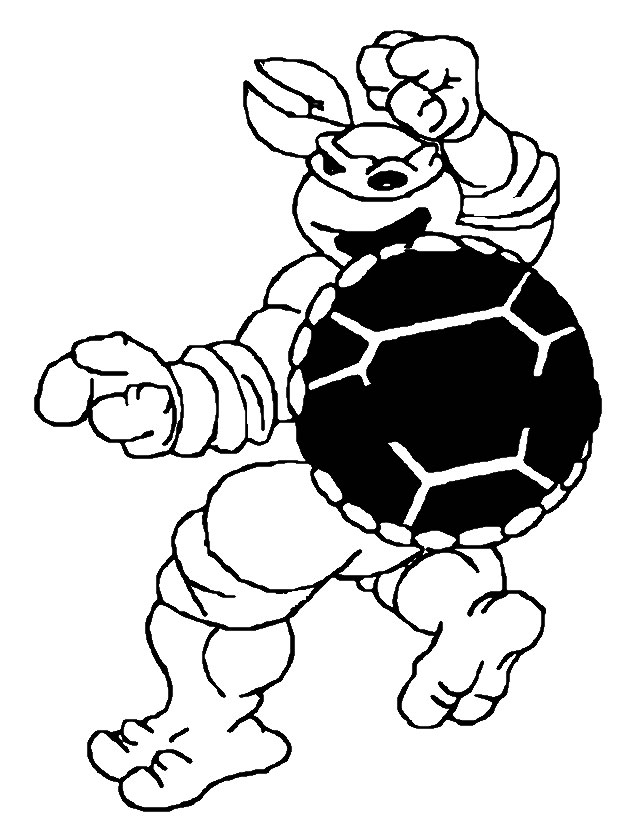 Dessin à colorier: Tortues Ninja (Super-héros) #75524 - Coloriages à Imprimer Gratuits