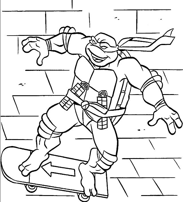 Dessin à colorier: Tortues Ninja (Super-héros) #75529 - Coloriages à Imprimer Gratuits