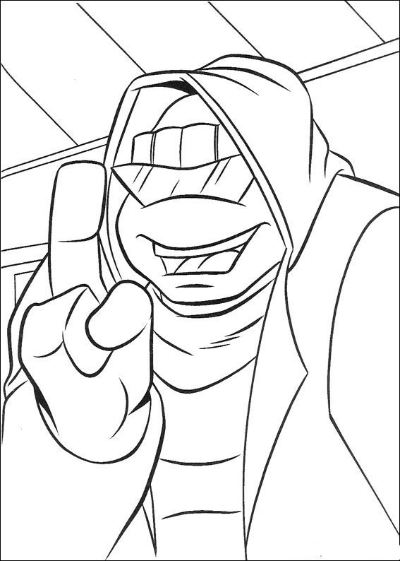 Dessin à colorier: Tortues Ninja (Super-héros) #75534 - Coloriages à Imprimer Gratuits