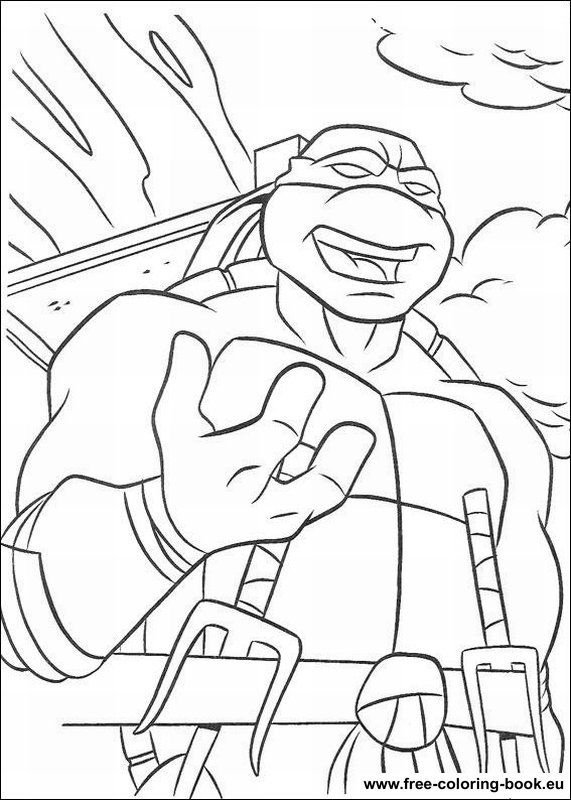 Dessin à colorier: Tortues Ninja (Super-héros) #75637 - Coloriages à Imprimer Gratuits