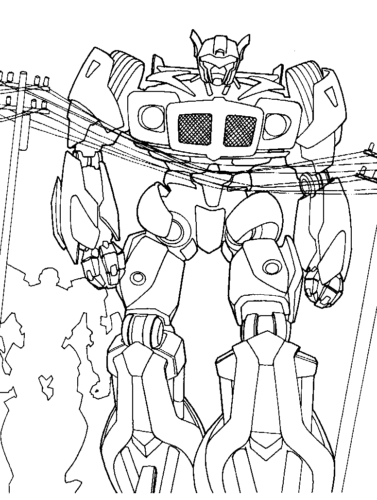 Dessin à colorier: Transformers (Super-héros) #75088 - Coloriages à Imprimer Gratuits