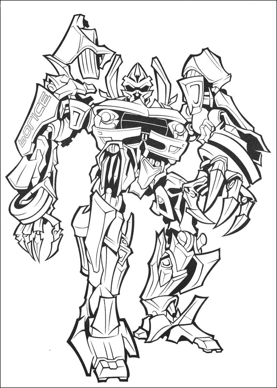 Dessin à colorier: Transformers (Super-héros) #75091 - Coloriages à Imprimer Gratuits