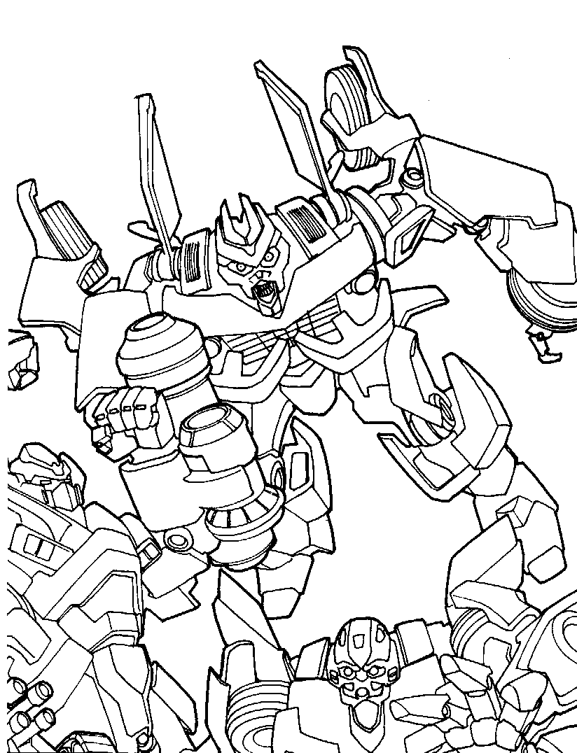 Dessin à colorier: Transformers (Super-héros) #75093 - Coloriages à Imprimer Gratuits