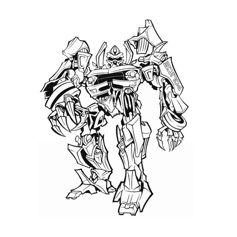 Dessin à colorier: Transformers (Super-héros) #75095 - Coloriages à Imprimer Gratuits