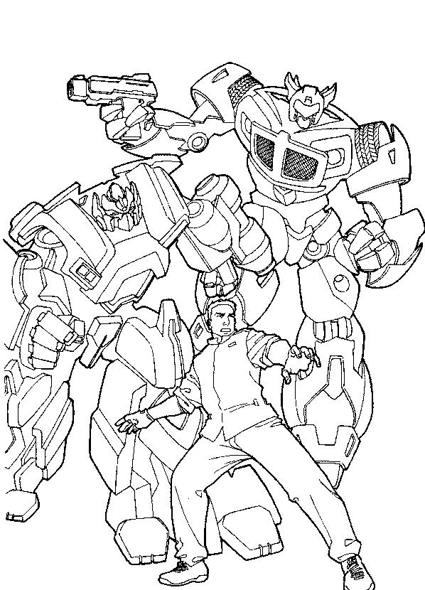 Dessin à colorier: Transformers (Super-héros) #75105 - Coloriages à Imprimer Gratuits