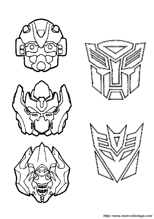 Dessin à colorier: Transformers (Super-héros) #75149 - Coloriages à Imprimer Gratuits
