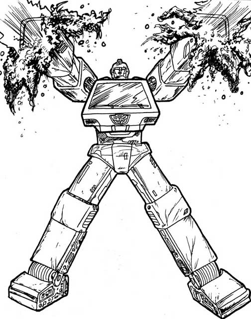 Dessin à colorier: Transformers (Super-héros) #75151 - Coloriages à Imprimer Gratuits