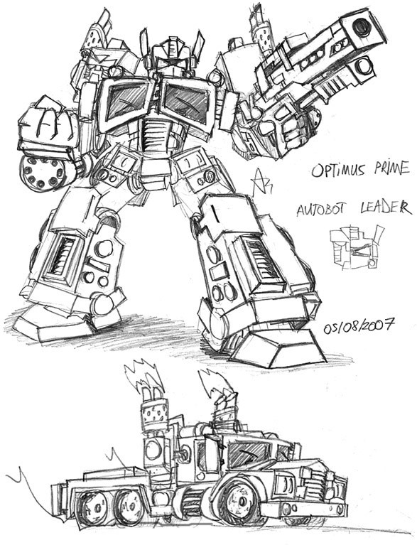 Dessin à colorier: Transformers (Super-héros) #75162 - Coloriages à Imprimer Gratuits