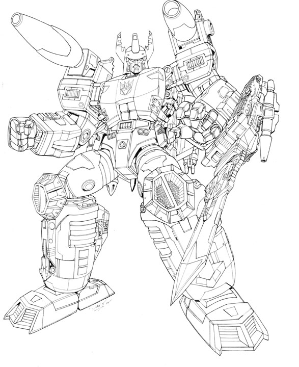 Dessin à colorier: Transformers (Super-héros) #75165 - Coloriages à Imprimer Gratuits