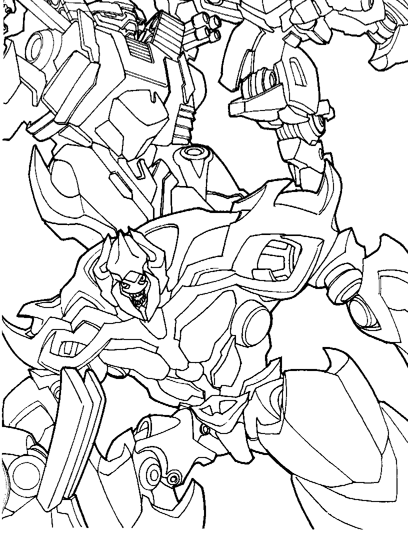 Dessin à colorier: Transformers (Super-héros) #75171 - Coloriages à Imprimer Gratuits