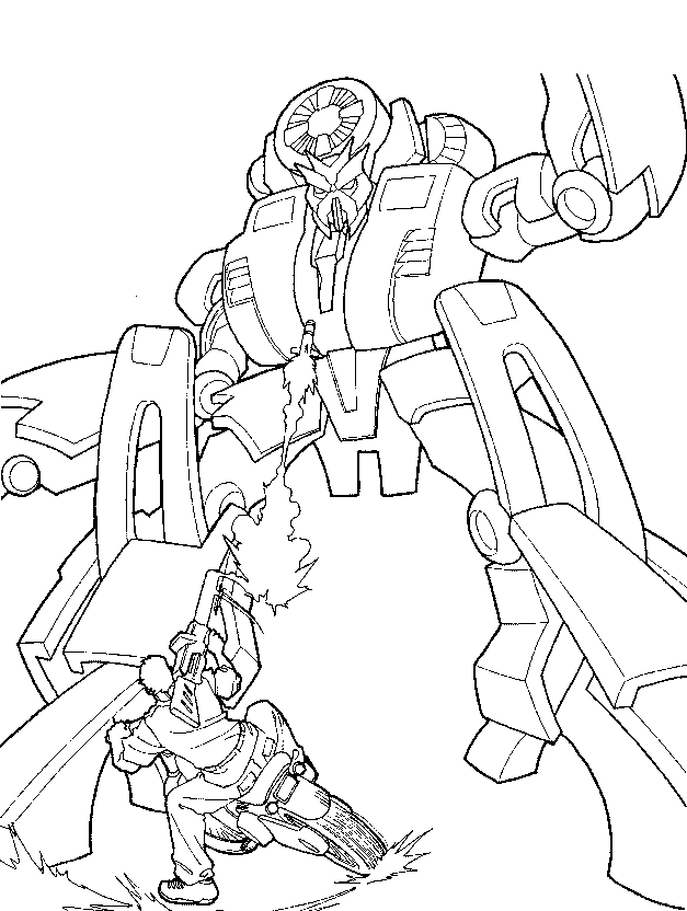 Dessin à colorier: Transformers (Super-héros) #75174 - Coloriages à Imprimer Gratuits