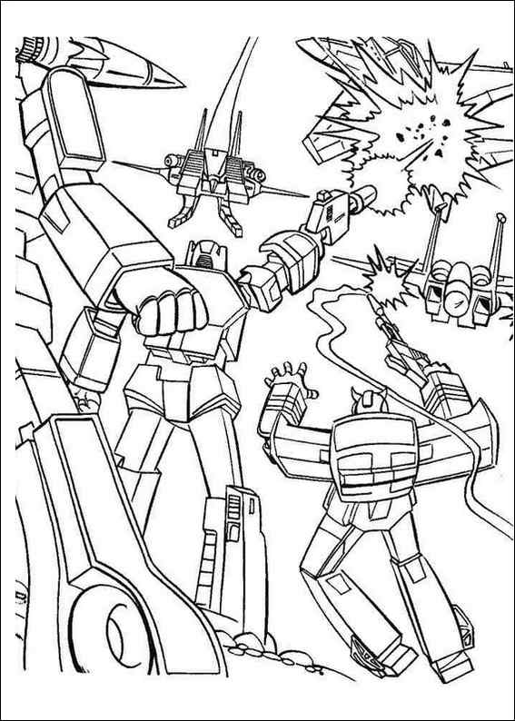 Dessin à colorier: Transformers (Super-héros) #75182 - Coloriages à Imprimer Gratuits