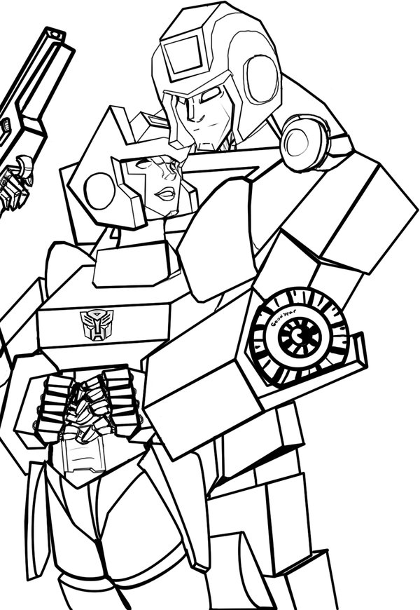 Dessin à colorier: Transformers (Super-héros) #75186 - Coloriages à Imprimer Gratuits