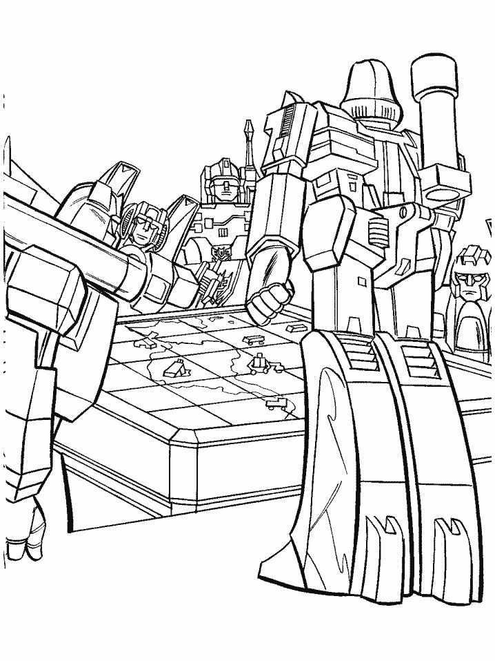 Dessin à colorier: Transformers (Super-héros) #75202 - Coloriages à Imprimer Gratuits