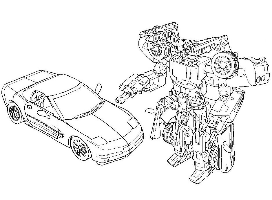 Dessin à colorier: Transformers (Super-héros) #75217 - Coloriages à Imprimer Gratuits