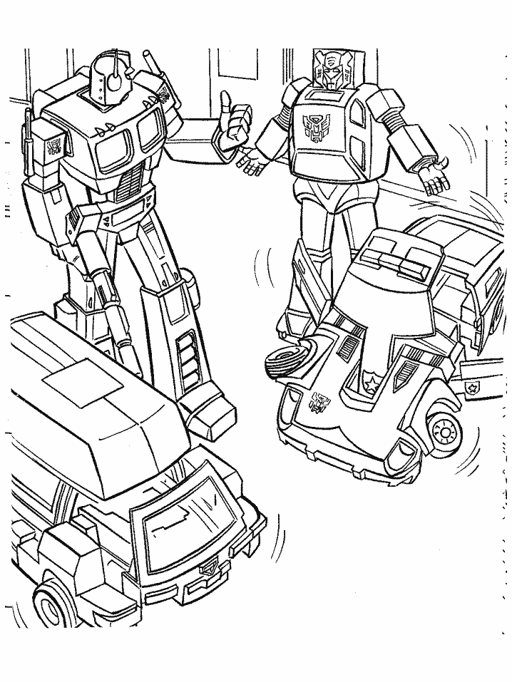 Dessin à colorier: Transformers (Super-héros) #75224 - Coloriages à Imprimer Gratuits