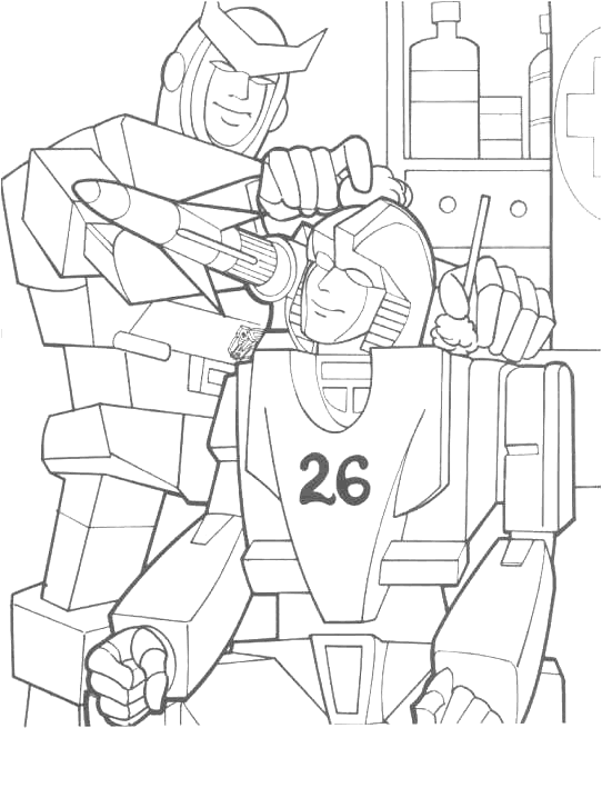 Dessin à colorier: Transformers (Super-héros) #75241 - Coloriages à Imprimer Gratuits