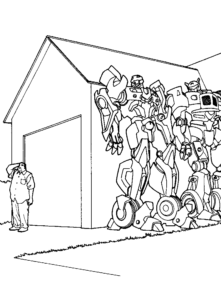 Dessin à colorier: Transformers (Super-héros) #75248 - Coloriages à Imprimer Gratuits