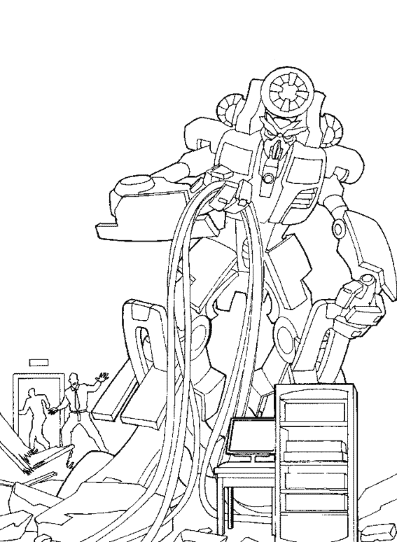 Dessin à colorier: Transformers (Super-héros) #75251 - Coloriages à Imprimer Gratuits