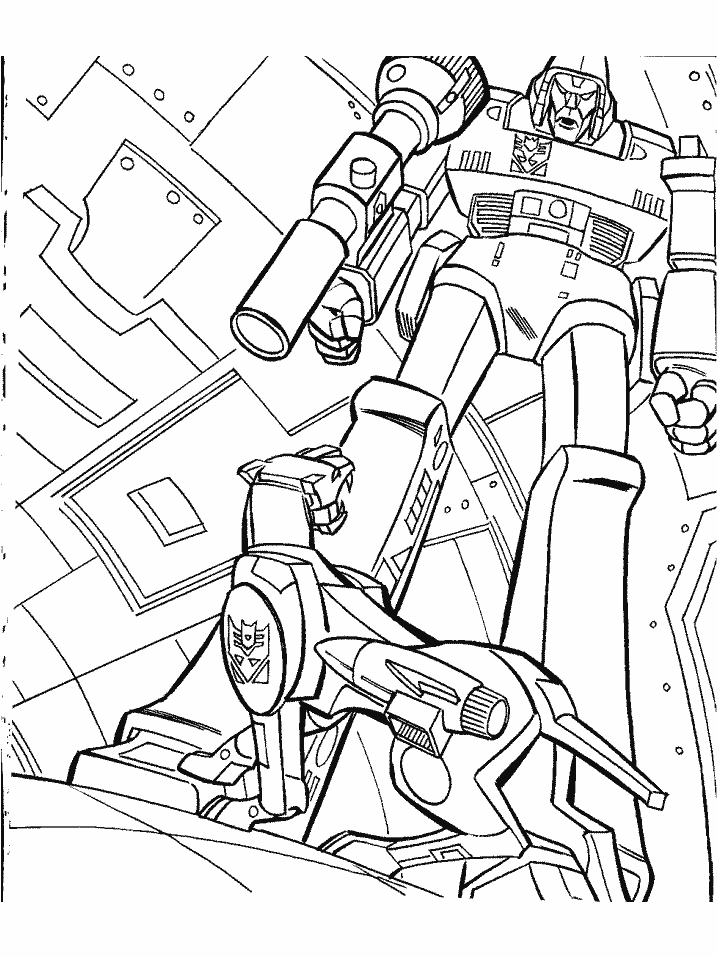 Dessin à colorier: Transformers (Super-héros) #75256 - Coloriages à Imprimer Gratuits