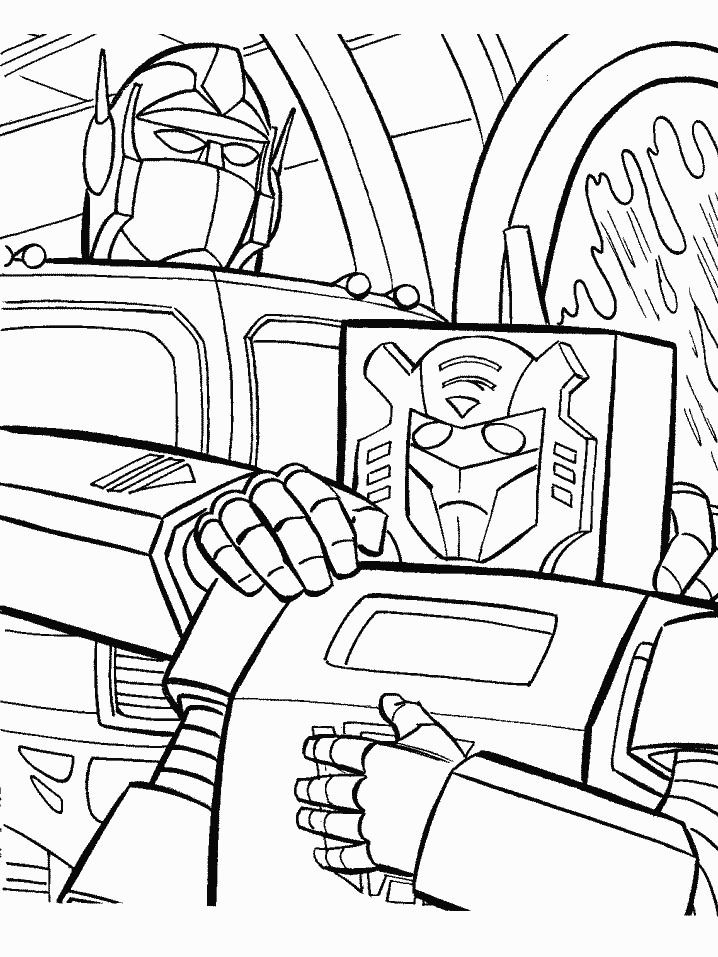 Dessin à colorier: Transformers (Super-héros) #75266 - Coloriages à Imprimer Gratuits