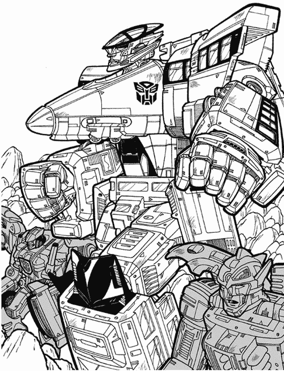 Dessin à colorier: Transformers (Super-héros) #75290 - Coloriages à Imprimer Gratuits