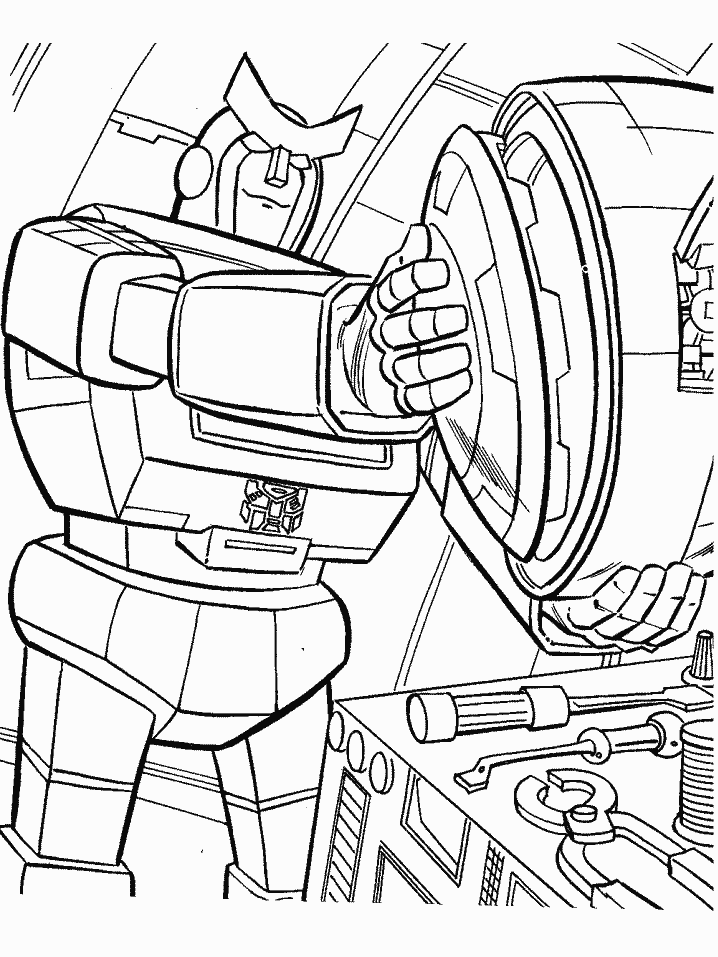 Dessin à colorier: Transformers (Super-héros) #75292 - Coloriages à Imprimer Gratuits