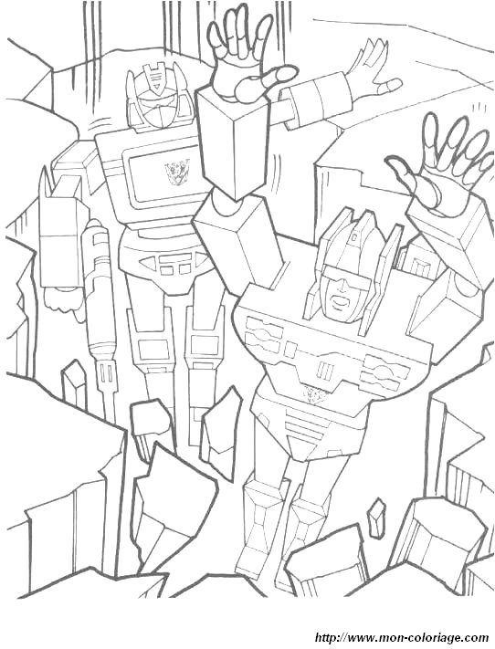 Dessin à colorier: Transformers (Super-héros) #75300 - Coloriages à Imprimer Gratuits