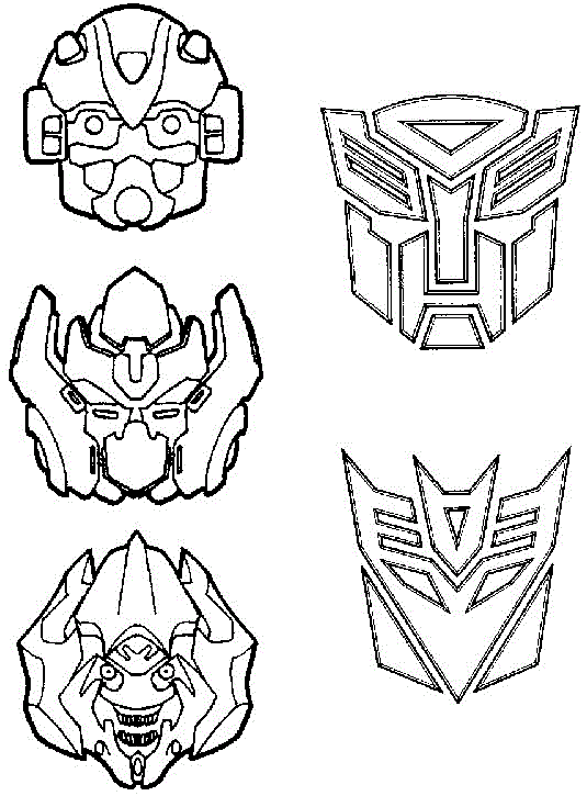 Dessin à colorier: Transformers (Super-héros) #75301 - Coloriages à Imprimer Gratuits