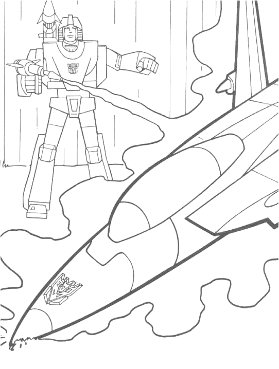 Dessin à colorier: Transformers (Super-héros) #75325 - Coloriages à Imprimer Gratuits