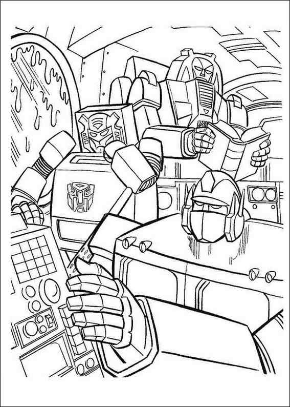 Dessin à colorier: Transformers (Super-héros) #75341 - Coloriages à Imprimer Gratuits