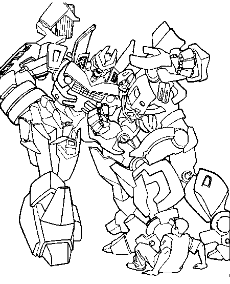 Dessin à colorier: Transformers (Super-héros) #75346 - Coloriages à Imprimer Gratuits